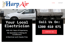 Tablet Screenshot of harpair.com.au